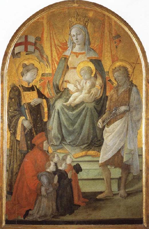 Fra Filippo Lippi Madonna del Ceppo oil painting image